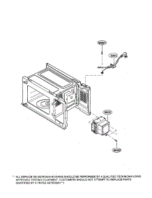 Oven Interior parts for Kenmore Microwave 721.68101890 (72168101890, 721 68101890) from AppliancePartsPros.com