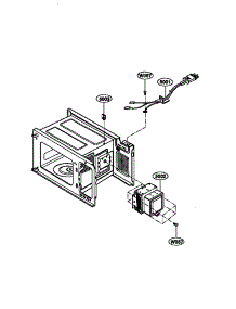 Oven Interior Parts parts for Kenmore Microwave 721.68211890 (72168211890, 721 68211890) from AppliancePartsPros.com