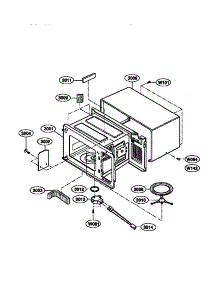 Oven Cavity Parts parts for Kenmore Microwave 721.68211890 (72168211890, 721 68211890) from AppliancePartsPros.com