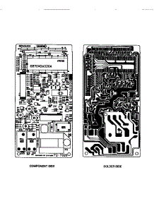 Power And Control Circuit Board parts for Kenmore Microwave 721.68211890 (72168211890, 721 68211890) from AppliancePartsPros.com