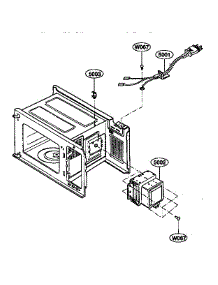 Oven Interior parts for Kenmore Microwave 721.68280790 (72168280790, 721 68280790) from AppliancePartsPros.com