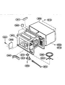 Oven Cavity parts for Kenmore Microwave 721.68281790 (72168281790, 721 68281790) from AppliancePartsPros.com