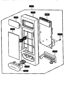 Control Panel parts for Kenmore Microwave 721.68360790 (72168360790, 721 68360790) from AppliancePartsPros.com