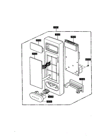 Control Panel parts for Kenmore Microwave 721.68361890 (72168361890, 721 68361890) from AppliancePartsPros.com