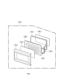 Door Parts parts for Kenmore Microwave 721.69072900 (72169072900, 721 69072900) from AppliancePartsPros.com
