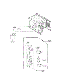 Latchboard Parts parts for Kenmore Microwave 721.69073900 (72169073900, 721 69073900) from AppliancePartsPros.com
