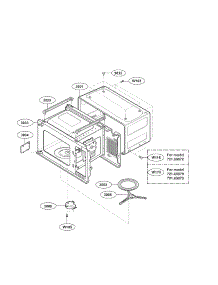 Oven Cavity Parts parts for Kenmore Microwave 721.69079900 (72169079900, 721 69079900) from AppliancePartsPros.com