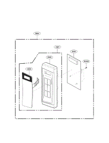 Control Panel Parts parts for Kenmore Microwave 721.69079900 (72169079900, 721 69079900) from AppliancePartsPros.com