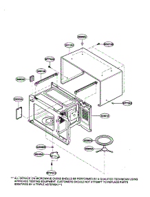 Oven Cavity parts for Kenmore Microwave 721.69109990 (72169109990, 721 69109990) from AppliancePartsPros.com