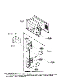 Suction Guide parts for Kenmore Microwave 721.69109990 (72169109990, 721 69109990) from AppliancePartsPros.com