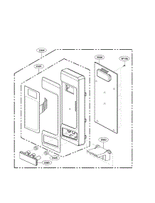 Control Parts parts for Kenmore Microwave 721.69113900 (72169113900, 721 69113900) from AppliancePartsPros.com