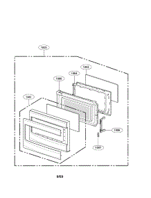 Door Parts parts for Kenmore Microwave 721.69113900 (72169113900, 721 69113900) from AppliancePartsPros.com