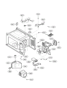 Interior Parts parts for Kenmore Microwave 721.69113900 (72169113900, 721 69113900) from AppliancePartsPros.com