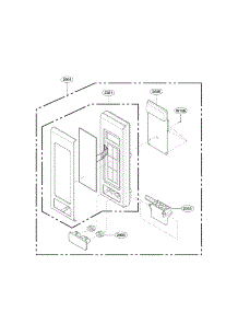 Controller Parts parts for Kenmore Microwave 721.69123010 (72169123010, 721 69123010) from AppliancePartsPros.com
