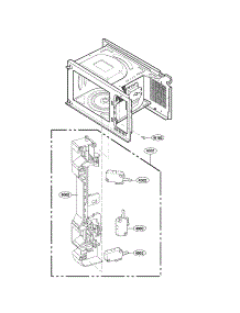 Latch Board Parts parts for Kenmore Microwave 721.69123010 (72169123010, 721 69123010) from AppliancePartsPros.com