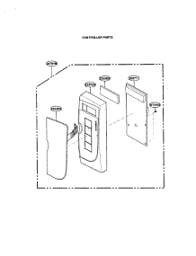 Controller parts for Kenmore Microwave 721.69182990 (72169182990, 721 69182990) from AppliancePartsPros.com