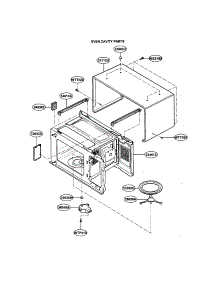 Oven Cavity parts for Kenmore Microwave 721.69182990 (72169182990, 721 69182990) from AppliancePartsPros.com
