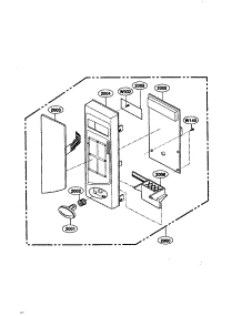 Controller parts for Kenmore Microwave 721.69200890 (72169200890, 721 69200890) from AppliancePartsPros.com