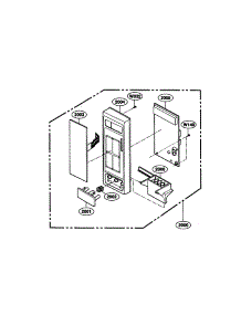 Controller parts for Kenmore Microwave 721.69211890 (72169211890, 721 69211890) from AppliancePartsPros.com