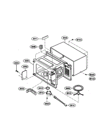 Oven Cavity parts for Kenmore Microwave 721.69211890 (72169211890, 721 69211890) from AppliancePartsPros.com