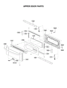 Upper Door Parts parts for Kenmore Range 721.76033610 (72176033610, 721 76033610) from AppliancePartsPros.com