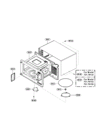 Oven Cavity Parts parts for Kenmore Microwave 721.79159010 (72179159010, 721 79159010) from AppliancePartsPros.com