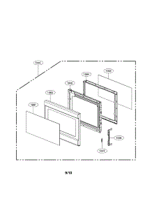 Door Parts parts for Kenmore Microwave 721.79203010 (72179203010, 721 79203010) from AppliancePartsPros.com