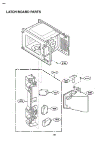 Latch Board Parts parts for Kenmore Elite Countertop Microwave 72179203900 from AppliancePartsPros.com