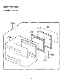 Door Parts parts for Kenmore Elite Countertop Microwave 72179203900 from AppliancePartsPros.com