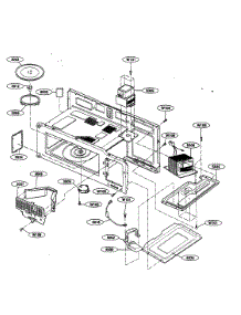 Interior Parts 1 parts for Kenmore Microwave 721.80002000 (72180002000, 721 80002000) from AppliancePartsPros.com