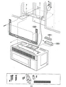 Instalation parts for Kenmore Microwave 721.80002401 (72180002401, 721 80002401) from AppliancePartsPros.com