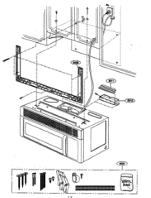 Installation Parts parts for Kenmore Microwave 721.80009400 (72180009400, 721 80009400) from AppliancePartsPros.com