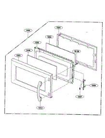 Door Parts parts for Kenmore Microwave 721.80009401 (72180009401, 721 80009401) from AppliancePartsPros.com
