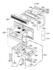 Oven Cavity parts for Kenmore Microwave 721.80009401 (72180009401, 721 80009401) from AppliancePartsPros.com