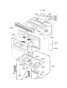 Oven Cavity Parts parts for Kenmore Microwave 721.80012400 (72180012400, 721 80012400) from AppliancePartsPros.com