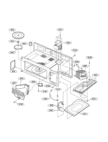 Interior Parts 1 parts for Kenmore Microwave 721.80012400 (72180012400, 721 80012400) from AppliancePartsPros.com