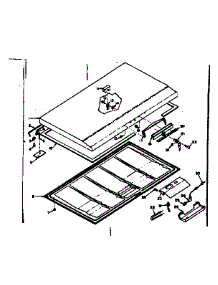 Door Parts parts for Kenmore Freezer 198.616480 (198616480, 198 616480) from AppliancePartsPros.com