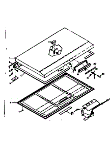 Door Parts parts for Kenmore Freezer 198.616610 (198616610, 198 616610) from AppliancePartsPros.com