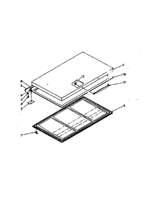 Door parts for Kenmore Freezer 198.617200 (198617200, 198 617200) from AppliancePartsPros.com