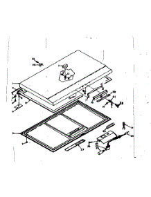 Freezer Door Parts parts for Kenmore Freezer 198.617460 (198617460, 198 617460) from AppliancePartsPros.com
