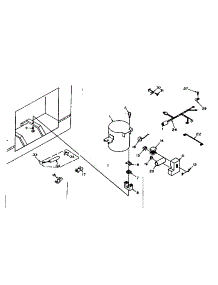 Unit Parts parts for Kenmore Freezer 198.617611 (198617611, 198 617611) from AppliancePartsPros.com