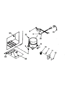 Unit Parts parts for Kenmore Freezer 198.618120 (198618120, 198 618120) from AppliancePartsPros.com