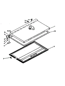 Freezer Door Parts parts for Kenmore Freezer 198.618130 (198618130, 198 618130) from AppliancePartsPros.com