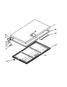 Door parts for Kenmore Freezer 198.618210 (198618210, 198 618210) from AppliancePartsPros.com