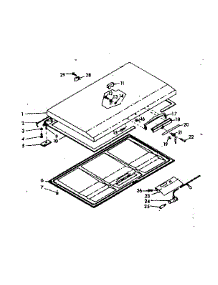 Door parts for Kenmore Freezer 198.618220 (198618220, 198 618220) from AppliancePartsPros.com
