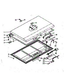 Door parts for Kenmore Freezer 198.618240 (198618240, 198 618240) from AppliancePartsPros.com