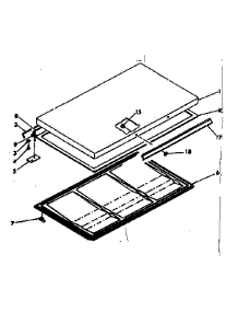Door parts for Kenmore Freezer 198.618300 (198618300, 198 618300) from AppliancePartsPros.com