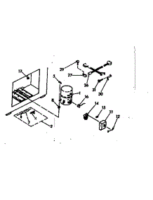 Unit parts for Kenmore Freezer 198.618300 (198618300, 198 618300) from AppliancePartsPros.com