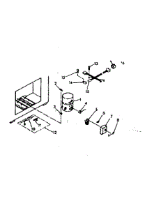 Unit parts for Kenmore Freezer 198.618420 (198618420, 198 618420) from AppliancePartsPros.com
