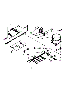 Unit Parts parts for Kenmore Freezer 198.618440 (198618440, 198 618440) from AppliancePartsPros.com